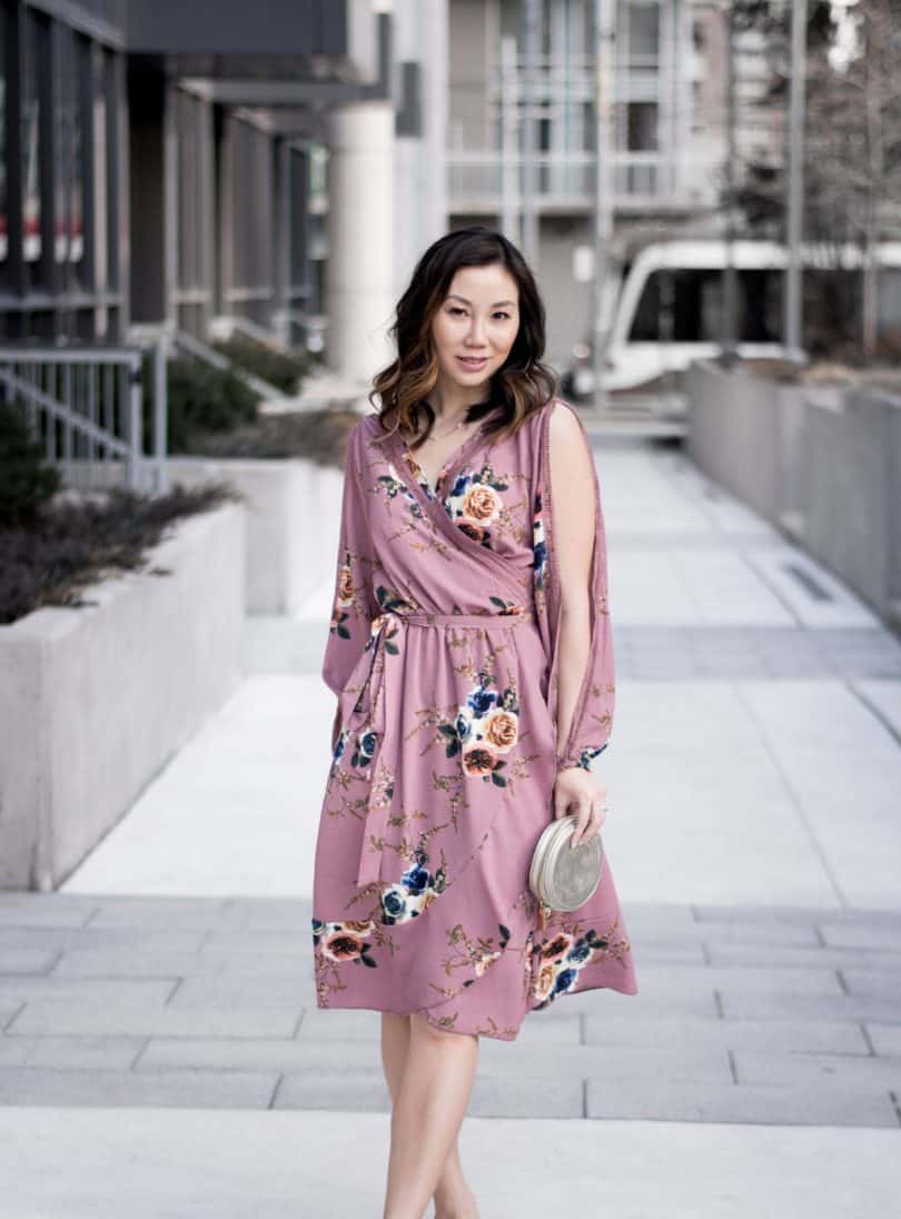 OOTD: spring floral dress from Boohoo