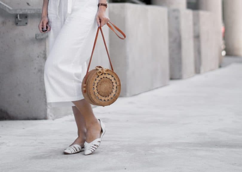 #OOTD accessory details - Bali round bag, Vince Camuto pointed toe flats and Daniel Wellington Petite watch