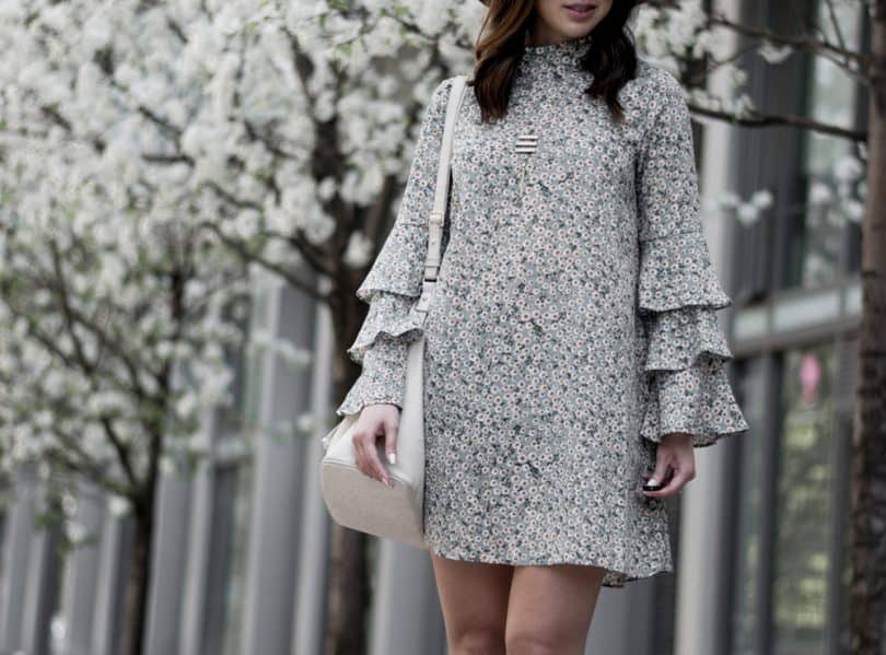 Floral dresses with ankle boots #ootd #fblogger #styleblogger