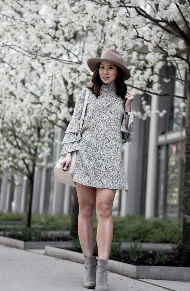 Spring/Summer floral look #fashionblogger #streetstyle #floraldress