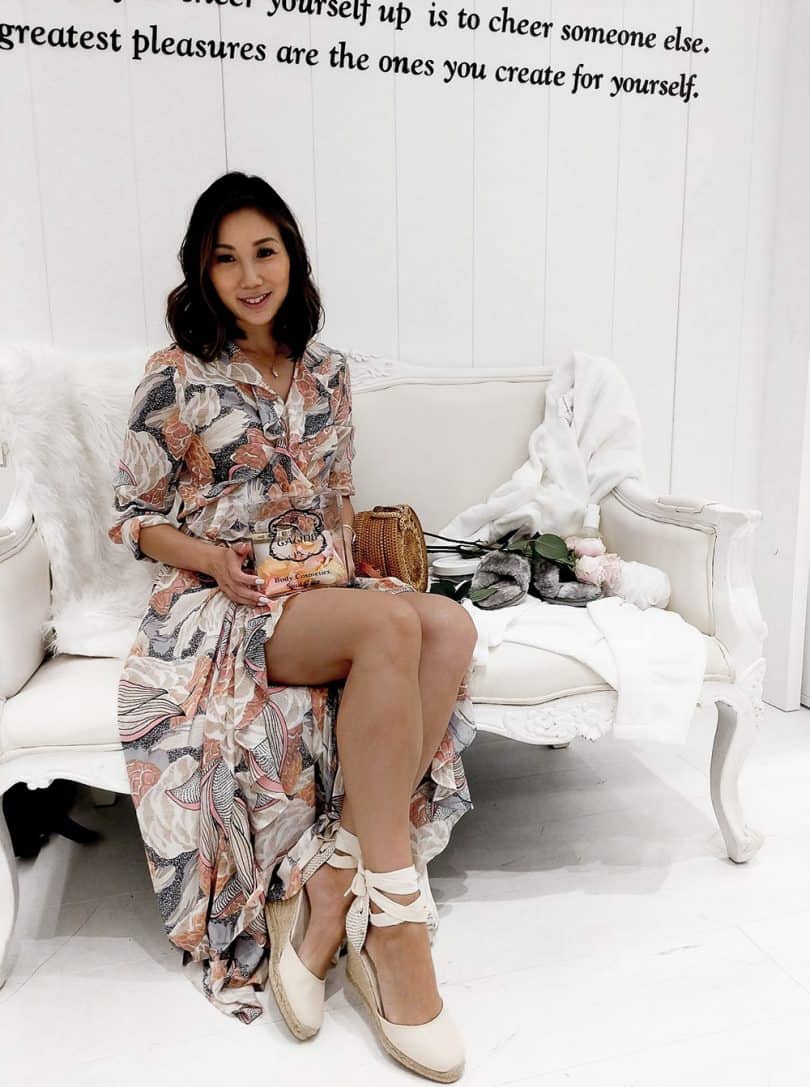 Attending the launch party as Laline as they launch their first store in Canada