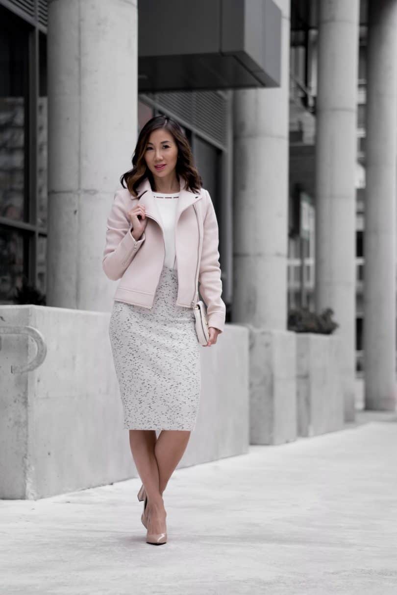 Toronto style blogger Best Luxury Handbag in Ann Taylor workwear