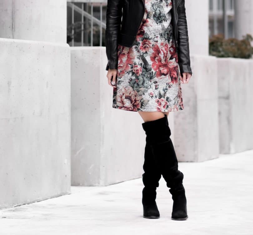 3rd Floor Studio Sophia Dress with Aldo suede boots