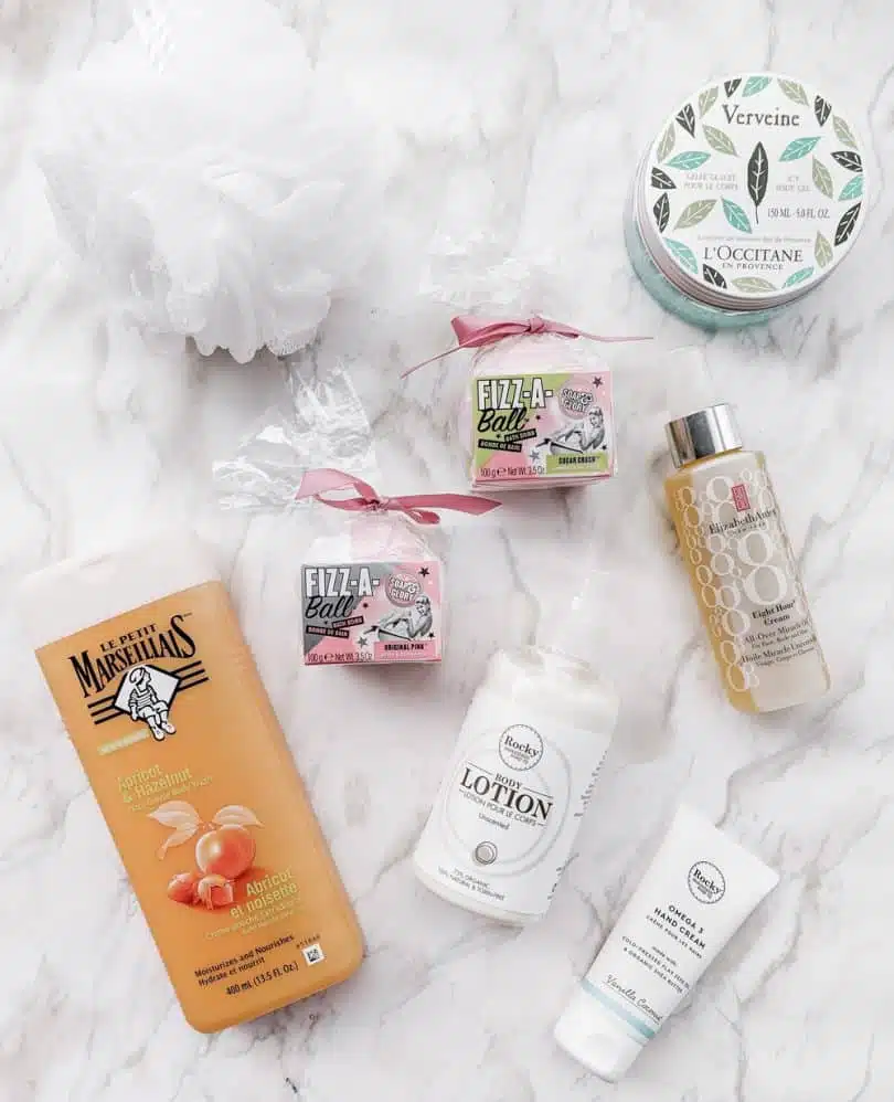 Body care favorites from Le Petit Marseillais, Elizabeth Arden, Rocky Mountain Soap Company, Soap & Glory