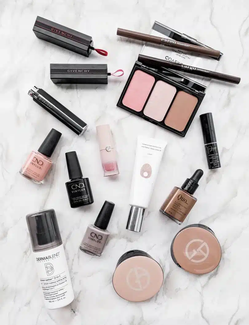 Makeup Favorites from CoverGirl, CND, Givenchy, Giorgio Armani Beauty, Quo, Cle de Peau, Dermablend, Omorovicza