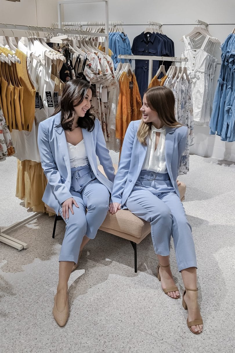 Blue suits from Evernew - Best Luxury Handbag Fashion Blogger