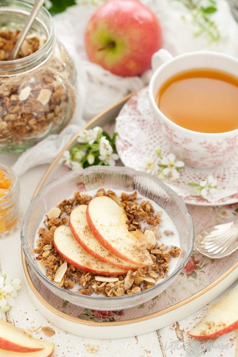 Low Sugar Recipes - Spiced apple granola recipe