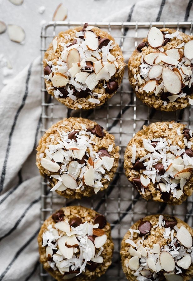 Simple breakfast ideas - Baked Oatmeal Cups, dairy free, gluten free