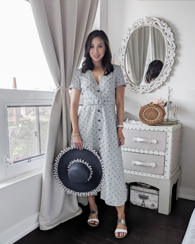Weekend outfit ideas - midi dress from eShakti