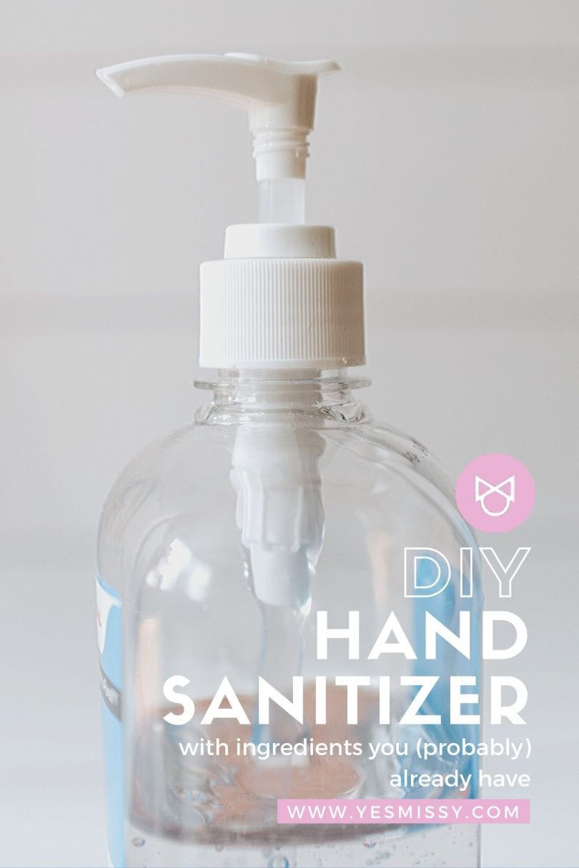 Easy 3 ingredient DIY hand sanitizer recipe by Lifestyle Blogger Eileen Lazazzera ofHigh Quality Luxury Shopping