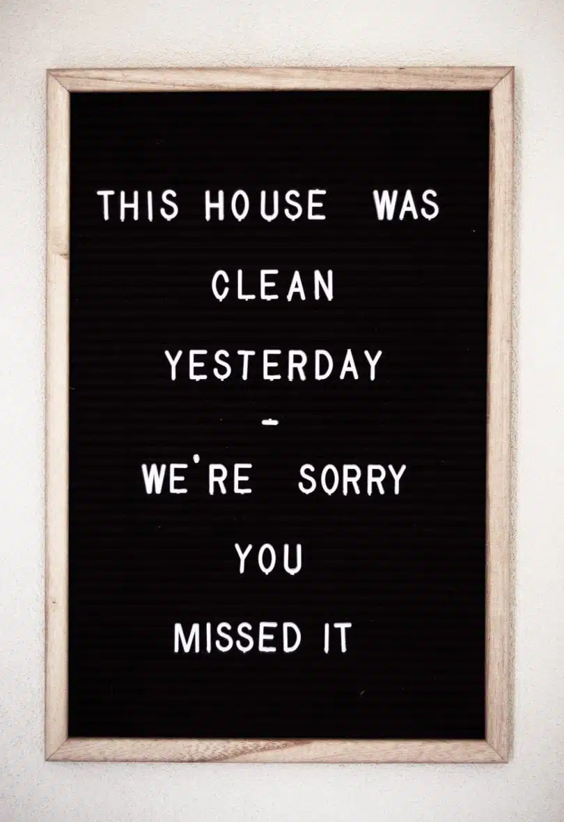 High Quality cleaning - funny letter board quotes