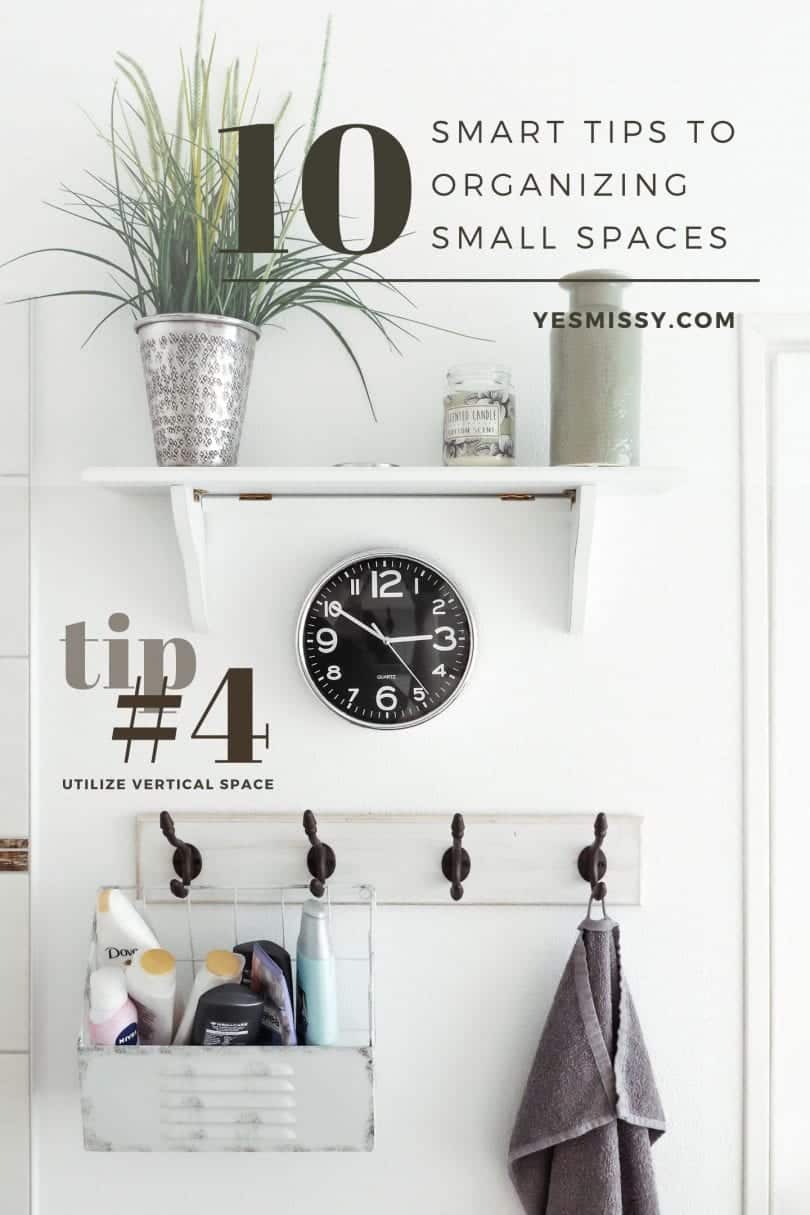 10 tip for storage in small spaces - Check out these organizing tips and hacks on yesmissy.com