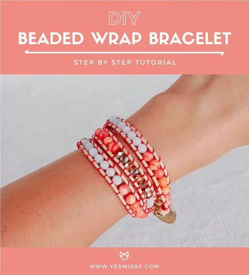 An easy DIY tutorial on how to make Chan Luu style bracelets with leather cord, beans and thread.