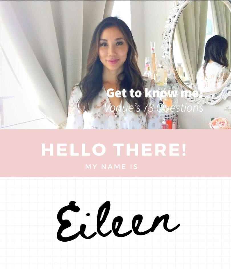 I've answered Vogue's 73 questions to help you get to me know me better! I thought it might be way to share some more personal tidbits about me and my life.
