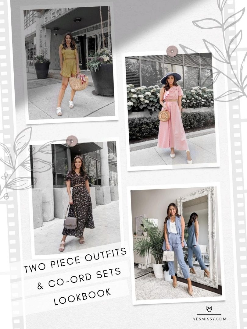 Outfit ideas for two piece outfits, matching sets and coord sets style by Eileen Lazazzera ofHigh Quality Luxury Shopping