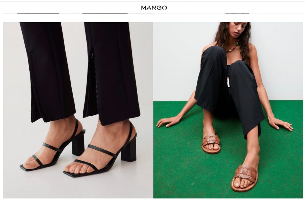 Mango makes contemporary women's clothing and has also carries a great selection of shoes that are well priced and stylish. 