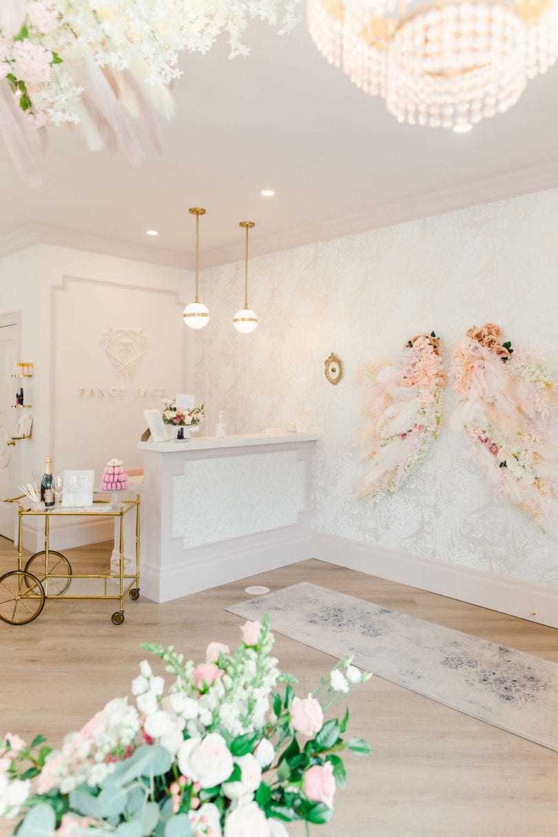 The Paris inspired interiors of the Fancy Face Rosé Room