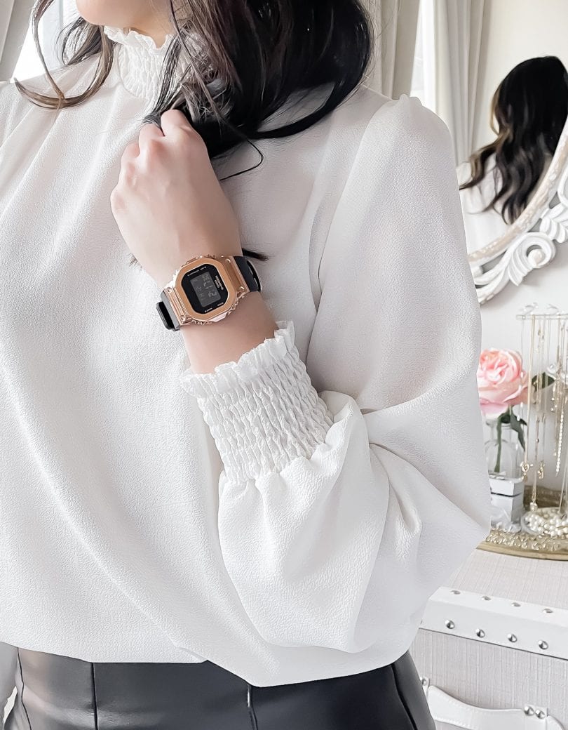 The new Casio G-Shock GMS 5600 is style by Eileen Lazazzera of yesmissy.com