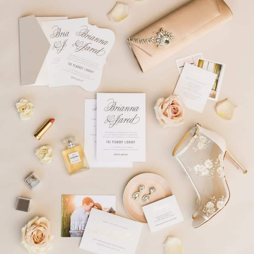 Create your own customizable elegant wedding invitation cards from Basic Invite