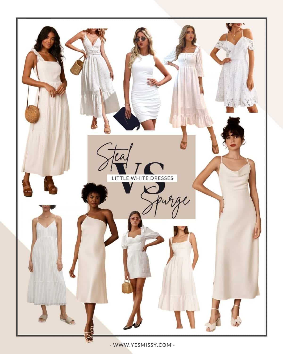 The best places to shop for little white dresses this summer, whether you're looking for a splurge or a steal of a deal! More on yesmissy.com
