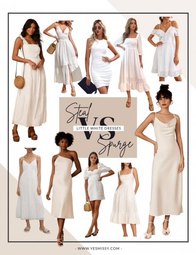 Little White Dresses: Splurge vs Steal