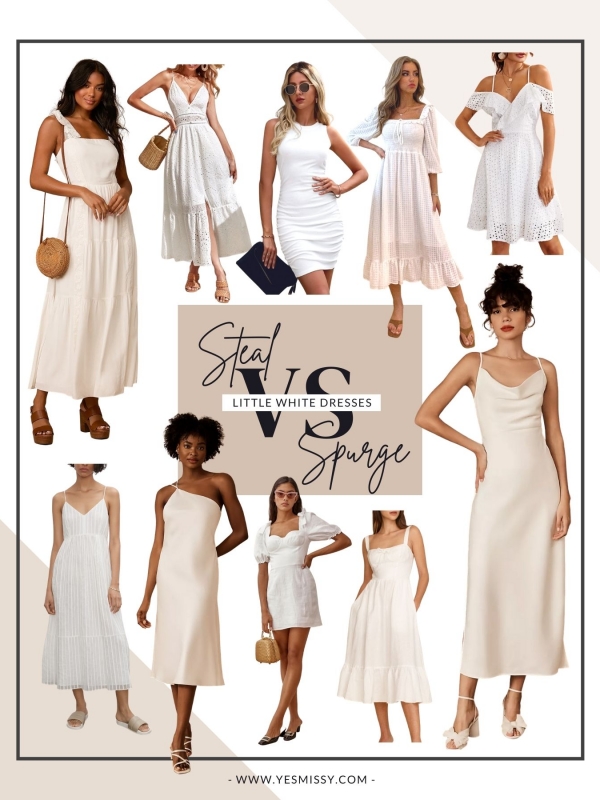 Little White Dresses: Splurge vs Steal