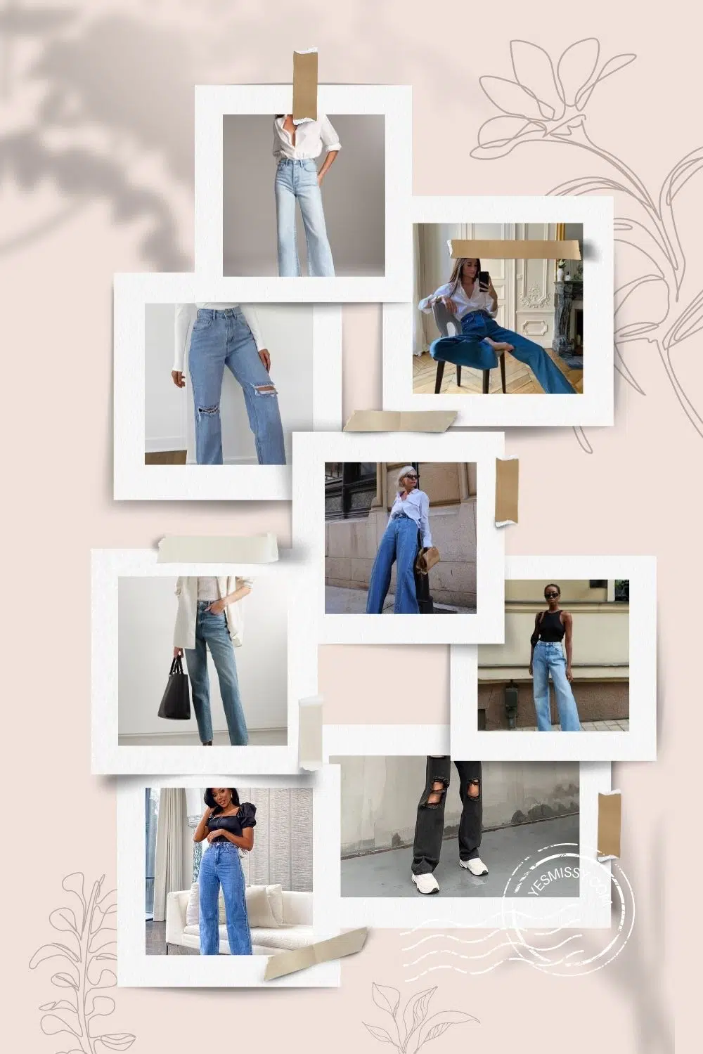 Jeans Trends for 2022 - dad jeans, wide leg jeans, straight jeans, low rise jeans and more.. 