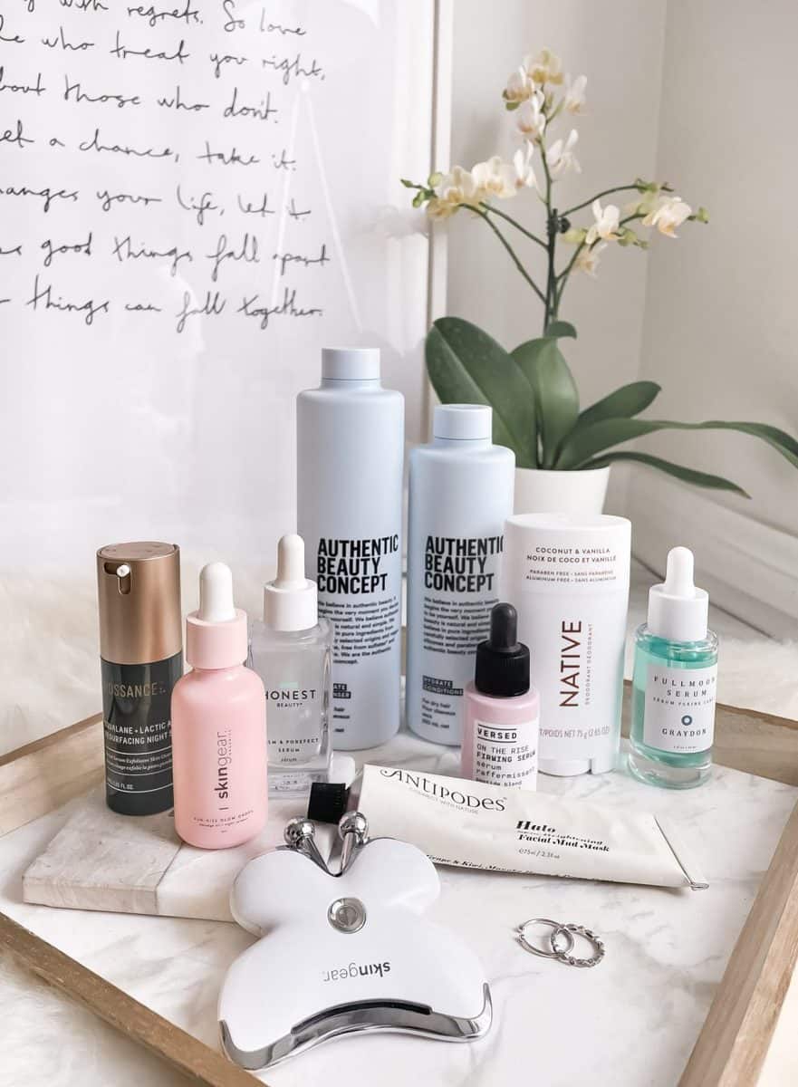 10 clean beauty products I'm loving right now. From affordable drugstore finds to luxe skincare treats.