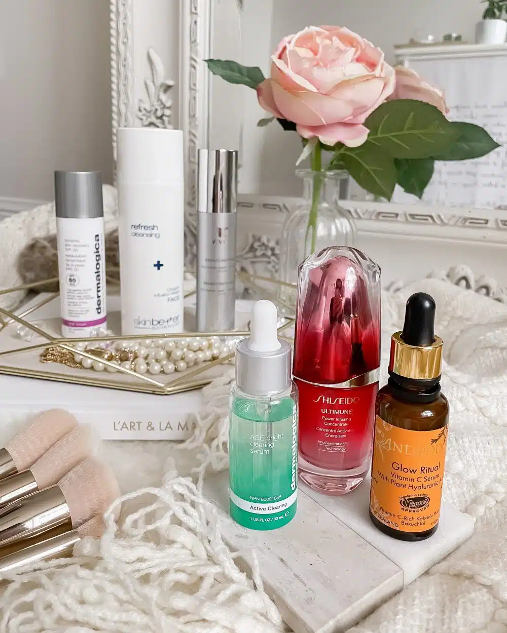 My updated skincare routine for hormonal acne for women. 