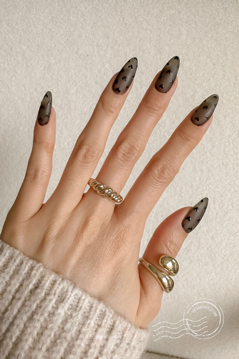 Dark Valentines Nails - Keep it classic and chic with these Valentine's Day nail designs that skip the hearts and focus on elegant, understated beauty.