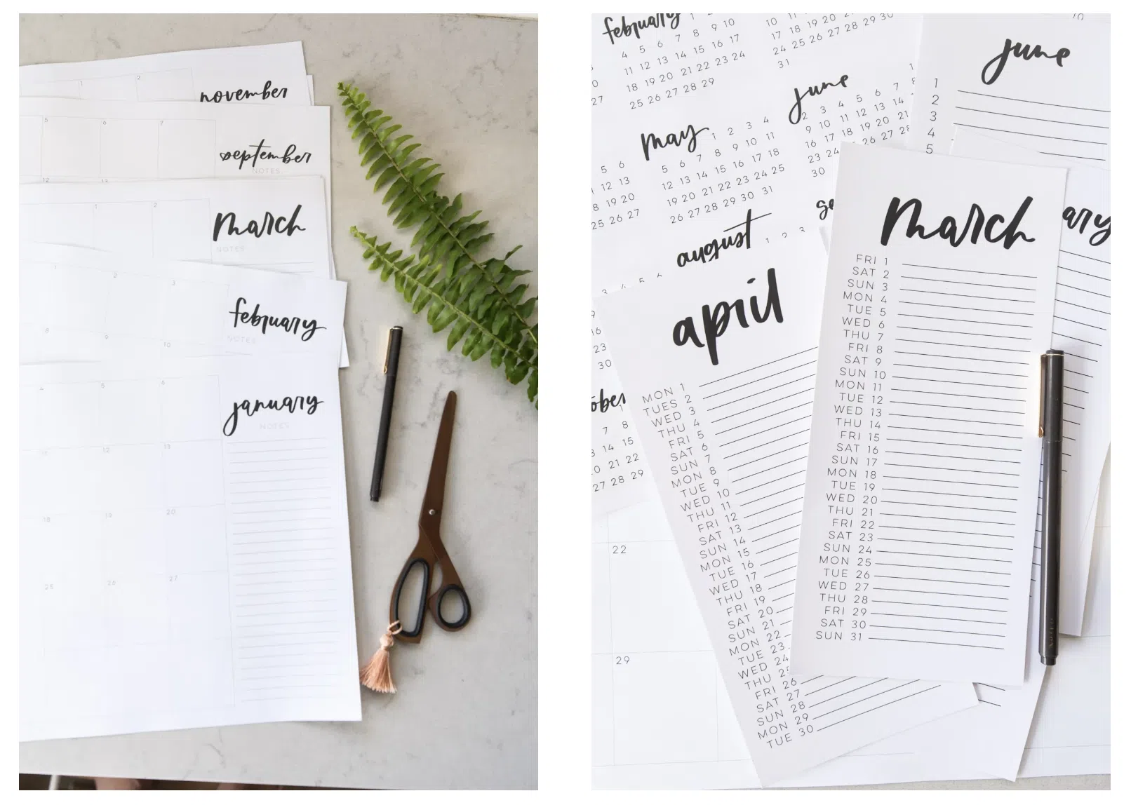 Modern 2024 Free Printable Calendar