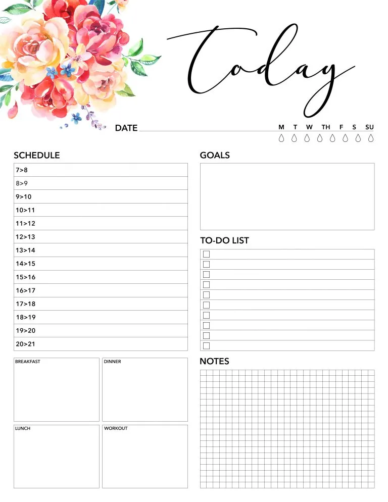 2024 monthly planner and organizer printables