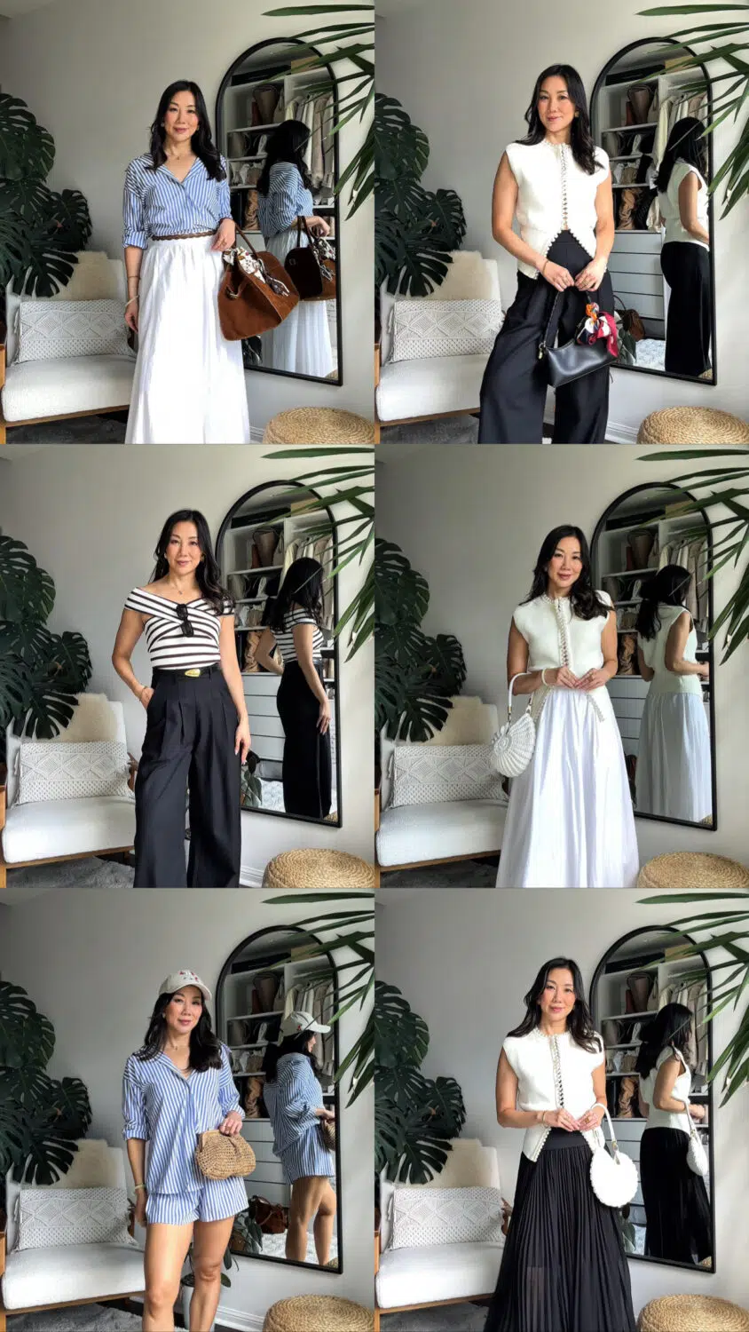 Transitional capsule wardrobe ideas in neutral tones