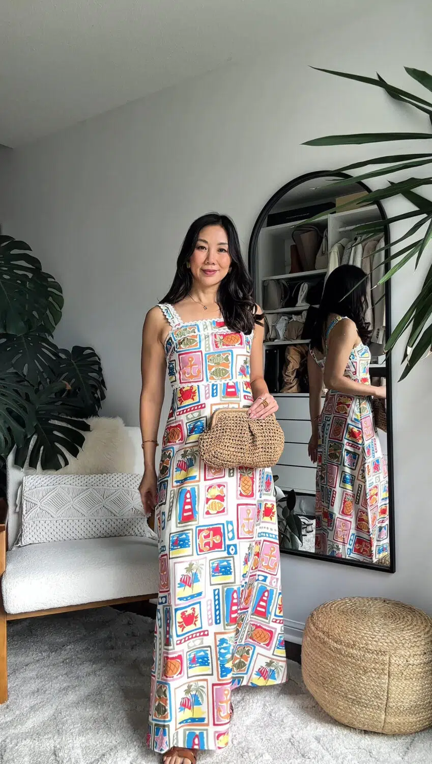 Summer printed maxi dress from Commmense